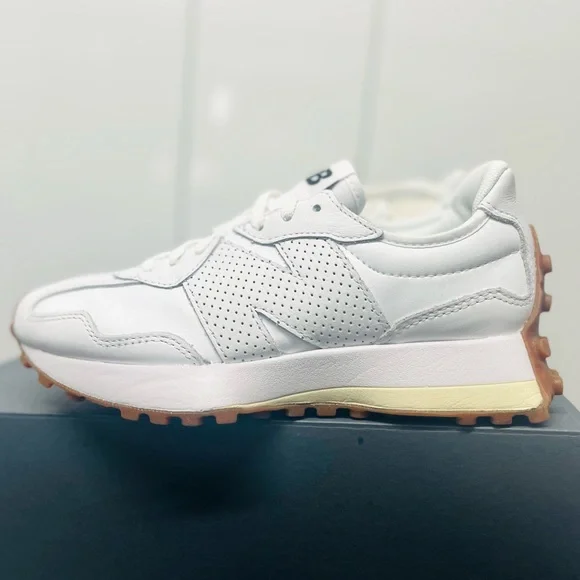 New Balance 327 Leather Women Sneakers Shoes White size 5.5 NEW #WS327LS - Picture 9 of 15